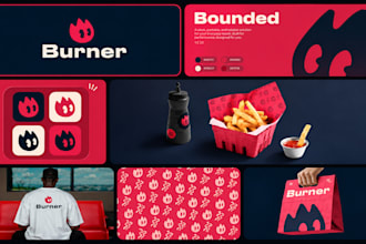 create a professional brand identity, logo and brand guidelines