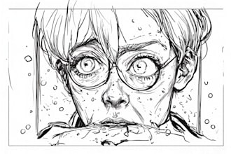 drawing comic page illustration