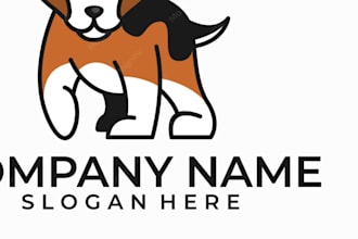 design animal pet dog and cat logo