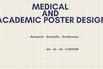 design medical, academic and scientific research posters