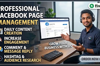 be your professional facebook page manager
