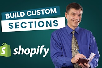 create a custom shopify liquid section for your store