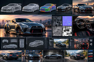 create custom game ready 3d vehicle models for unity unreal and fivem