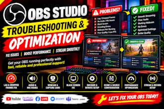 fix obs studio streaming issues lagging audio webcam and encoding problems