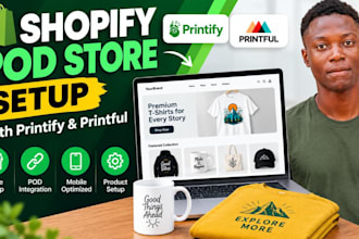 shopify pod store setup