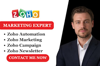 setup zoho campaigns email marketing zoho CRM integrated cheap automation