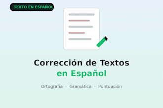 proofread and correct your spanish text