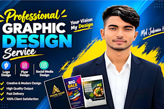 be your professional graphic designer for any creative design