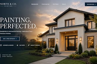 build wix painting contractor website squarespace house painting website