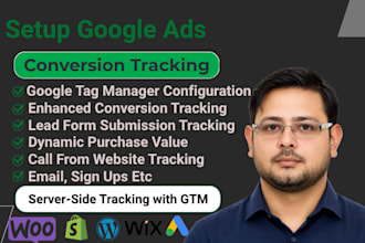 setup google analytics,tag manager,ads conversion tracking