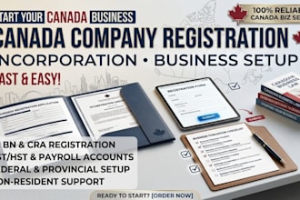 register your company in canada and help with incorporation