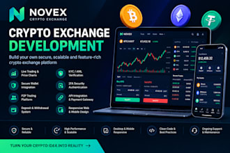 create crypto exchange website, crypto website, p2p exchange, crypto wallet app