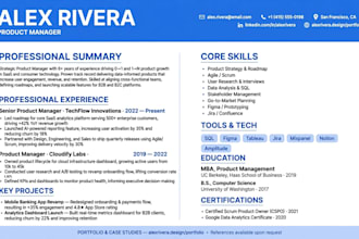 make modern professional CV resume and cover letter design