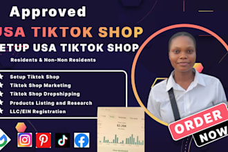setup tiktok shop, facebook shop, tiktok shop ads and instagram shop