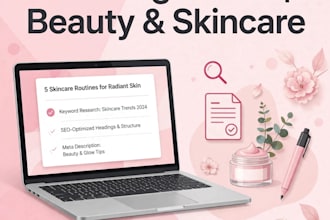 write SEO blog post for skincare, beauty and cosmetic brands