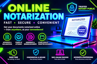 provide professional online notarization services for all your documents