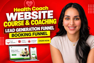 build health coach website course coaching lead generation funnel booking funnel