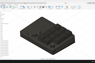 design a custom mechanical keyboard case in 3d cad