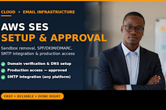 setup amazon ses, remove sandbox and get production access approved