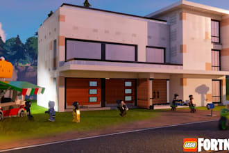 design custom lego houses, buildings, architecture and diorama mocs