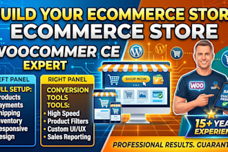 build a woocommerce online store and ecommerce website