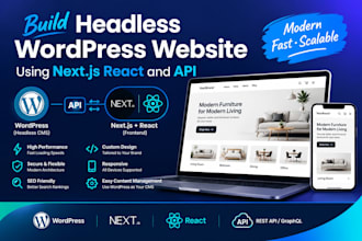 build headless wordpress website using nextjs react and wordpress api