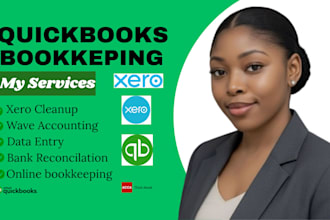 do quickbook online book keeping xero cleanup wave accounting data entry