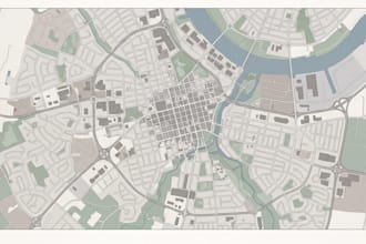 design professional city map, neighborhood map and location map