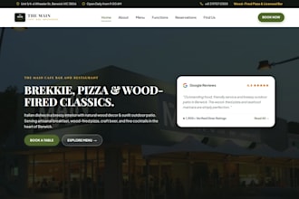 create a website for your restaurant with online menu