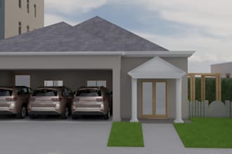 design the facade of your building in any classical style