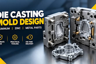 design die casting molds for aluminum zinc and metal parts, core cavity tooling