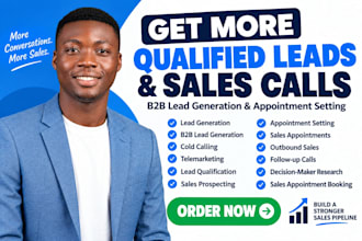 be your appointment setter for b2b lead generation and sales
