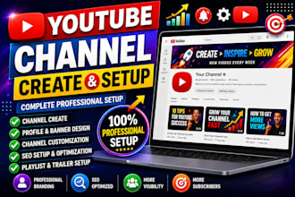 create and set up a professional youtube channel