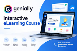 create a genially interactive elearning course and online training