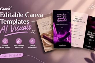 create custom canva templates and ai generated visuals for your brand
