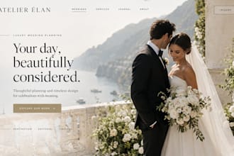 design wix wedding planner website squarespace bridal wedding website