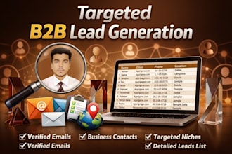 do b2b lead generation and web research with verified emails