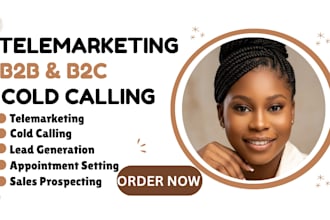 be your professional  b2b cold caller and telemarketing expert