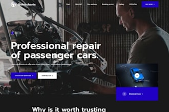 build wix mobile mechanic website auto repair roadside assistance booking site