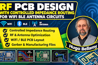 design rf pcb with controlled impedance routing for wifi ble antenna circuits