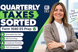 calculate your quarterly estimated taxes and prepare irs form 1040 es