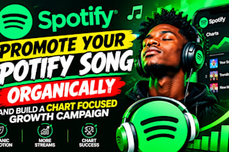 promote your spotify song organically and build a chart focused growth campaign