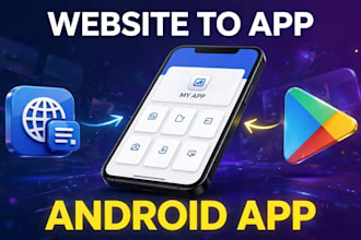 convert your website into professional android app with webview