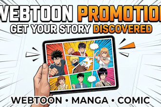promote your webcomic, webtoon promotion, tapas, manga, comic