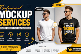 create realistic product mockups for your brand and products