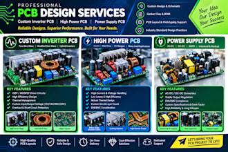 design custom inverter pcb high power pcb and power supply pcb