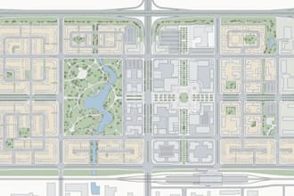 create detailed urban map, city illustrations and site plans