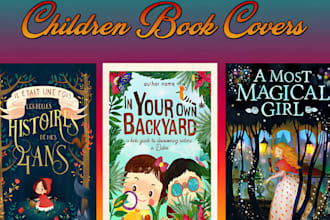 design children book cover kids illustration and ebook cover for amazon kdp