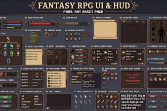 draw aseprite pixel art game ui rpg hud gui icons godot menus sprites