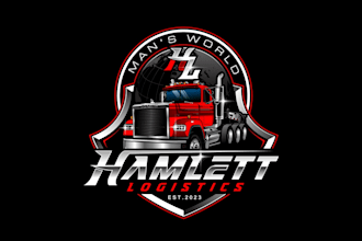 create wonderful and excellent logistic logo design